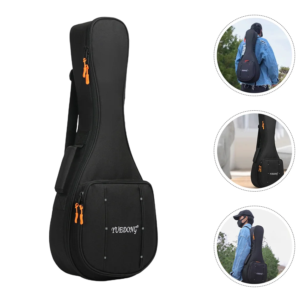 Portable Mandolin Bag Double Shoulder Mandolin Storage Case Musical Instrument Carrying Bag Pouch Backpack Handbag