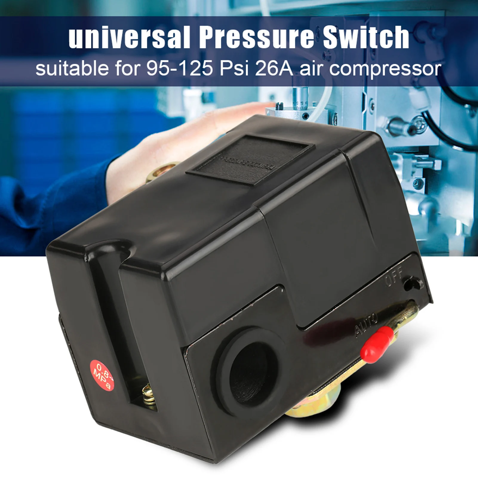 

1 Pcs Universal Pressure Switch 95‑125 Psi For Air Compressor Pump Control Valve Air compressor accessories