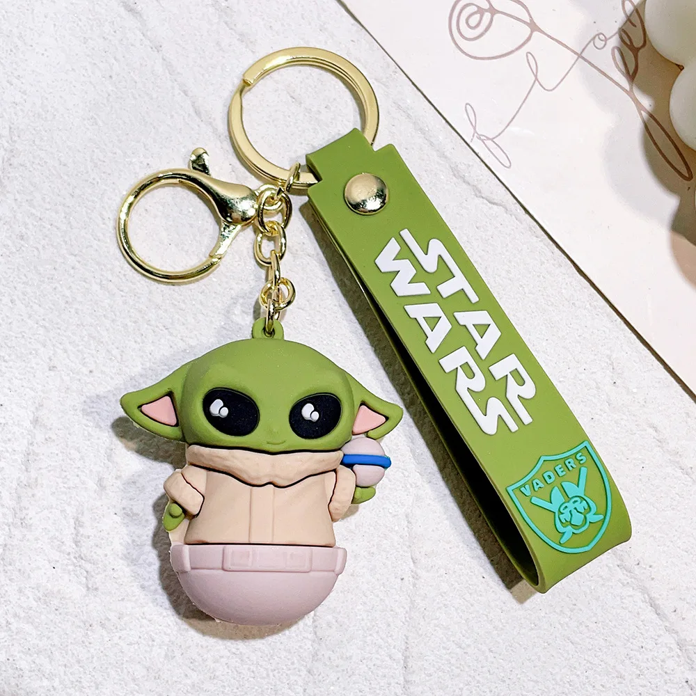 1/4-Stil Star Wars Schlüsselanhänger Master Yoda Figur Schlüsselring für Rucksack Auto Schlüsselanhänger Zubehör Geschenke – Detail 6