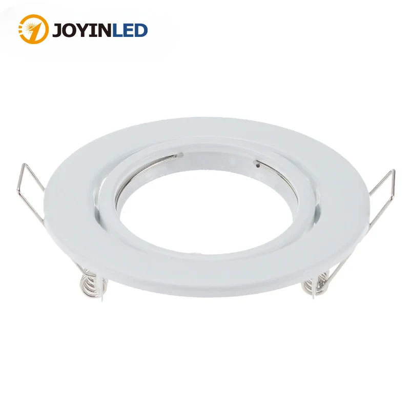 

White/Black/nickel LED Spotlight Frame Adjustable Downlight Holder Cutout 70mm for MR16 GU10 Bulb Holder Recessed Led Spot Light