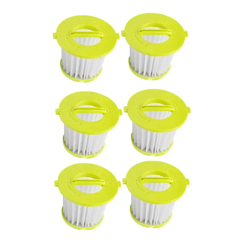

Сменные фильтры ABVC, 6 шт., для ручных пылесосов Ryobi PCL700, PCL704, CL705