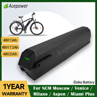 624Wh Ebike Battery 48V 13Ah 17.5Ah for NCM Moscow Venice Milano Aspen Miami Plus E-bike City bike Replacement Battery