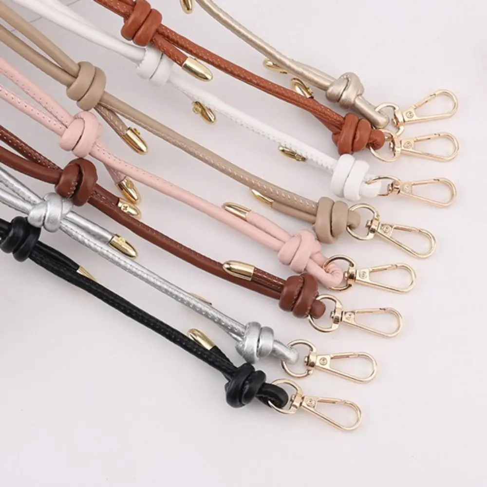 PU Leather Single Shoulder Bag Strap Solid Color Adjustable Length Replacement Shoulder Strap Lightweight Handbag Strap