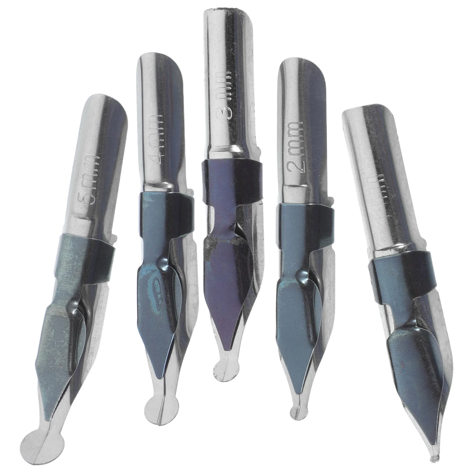 5 قطعة تراجع القلم المناقير مجموعة الفولاذ المقاوم للصدأ استبدال بنك الاستثمار القومي لكتابة الخط رسم الطلاب أدوات مكتبية التدريس