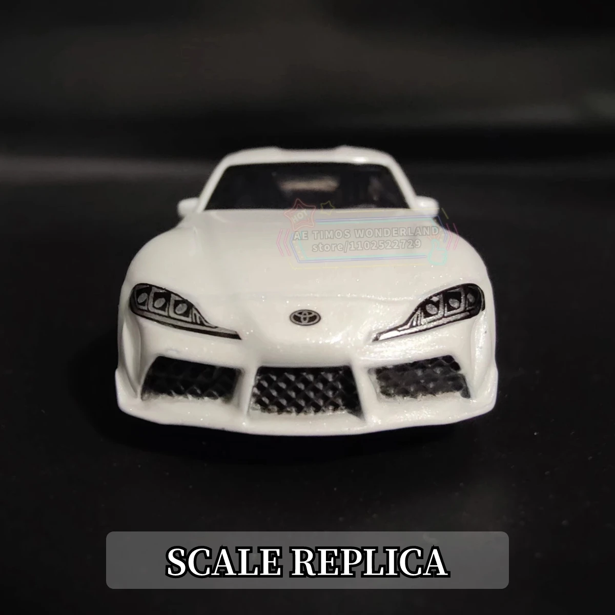 1:64 Toyota GR Supra Replica Metal Mini Car Model Scale Miniature Art Vehicle Figure Diecast Ornament Kid Boy Xmas Gift Toy