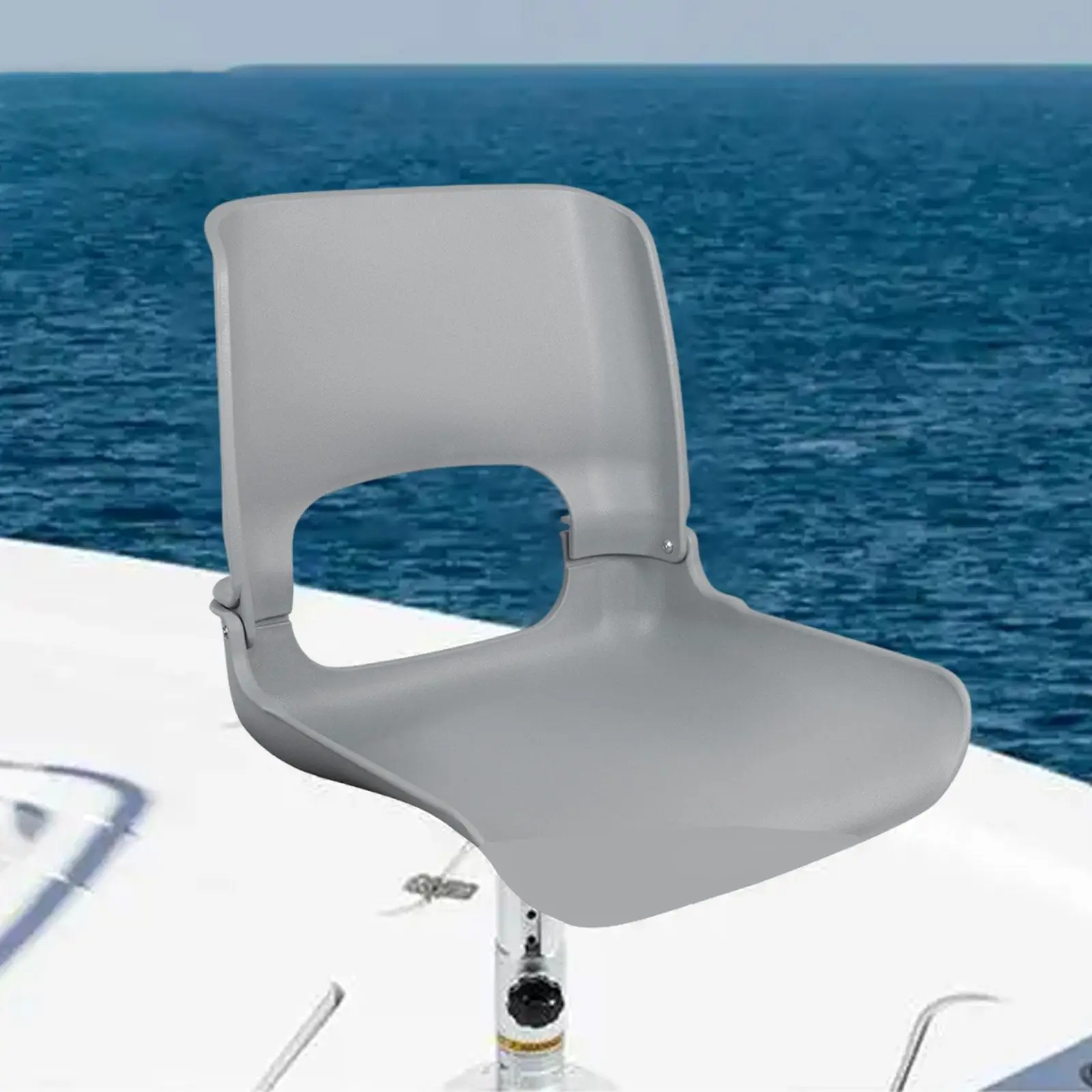 

High Back Folding Fishing Boat Seat Replacement Universal Easy to Install Fishing Seat Boat Cabin Seating for Canoeing Summer