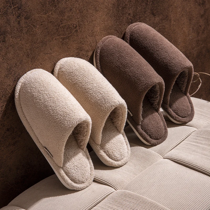 

Модные пушистые женские тапочки на платформе, зима 2020, теплая плюшевая хлопковая обувь, женские удобные нескользящие домашние тапочки унисекс