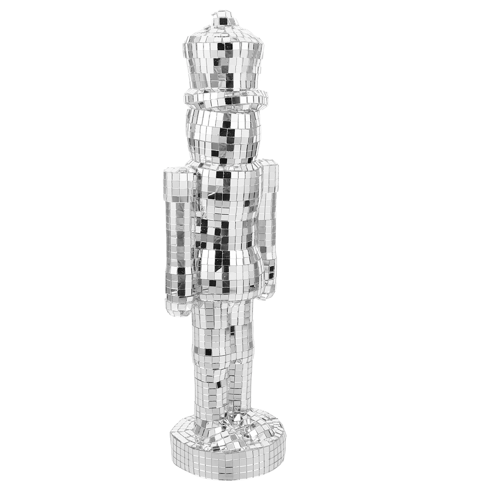 

Glass Nutcracker Ornament Christmas Decor Home Cabinet Display Figurine Unique Designs Living Room Mantel Decor