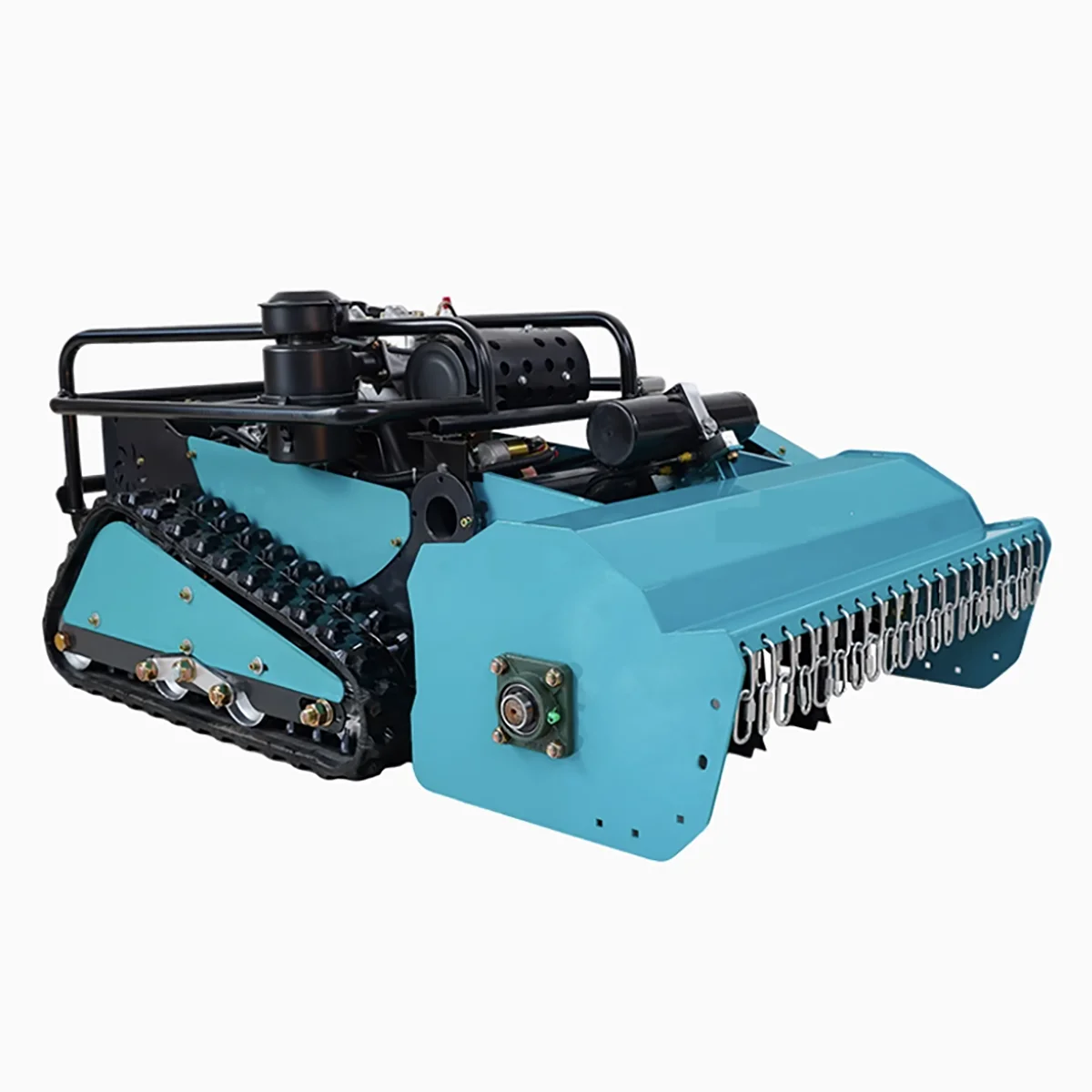

800mm Crawler Remote Control Farm Machine Automatic Brush Cutter Small Orchard Weeder Front-Mounted Lawn Mower Grass Shredder