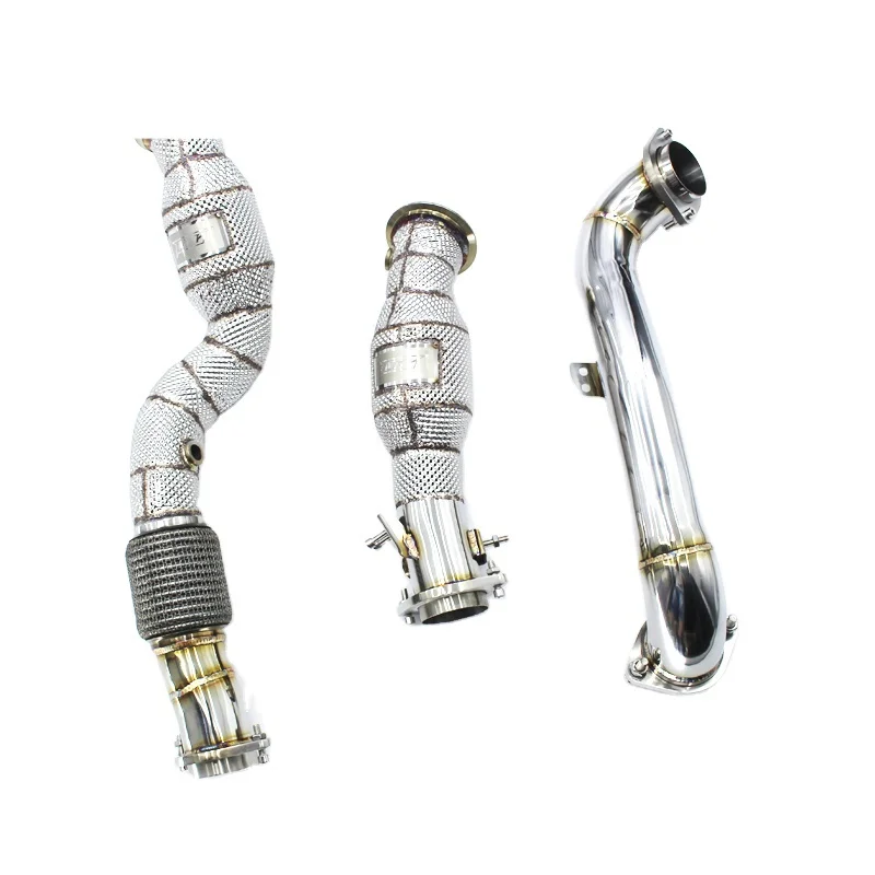 Head Section High flow Pipes Exhaust Pipes branch downpipe Exhaust Pipe with catalyst For BMW M3 M4 G80 G82 G83 G8X 