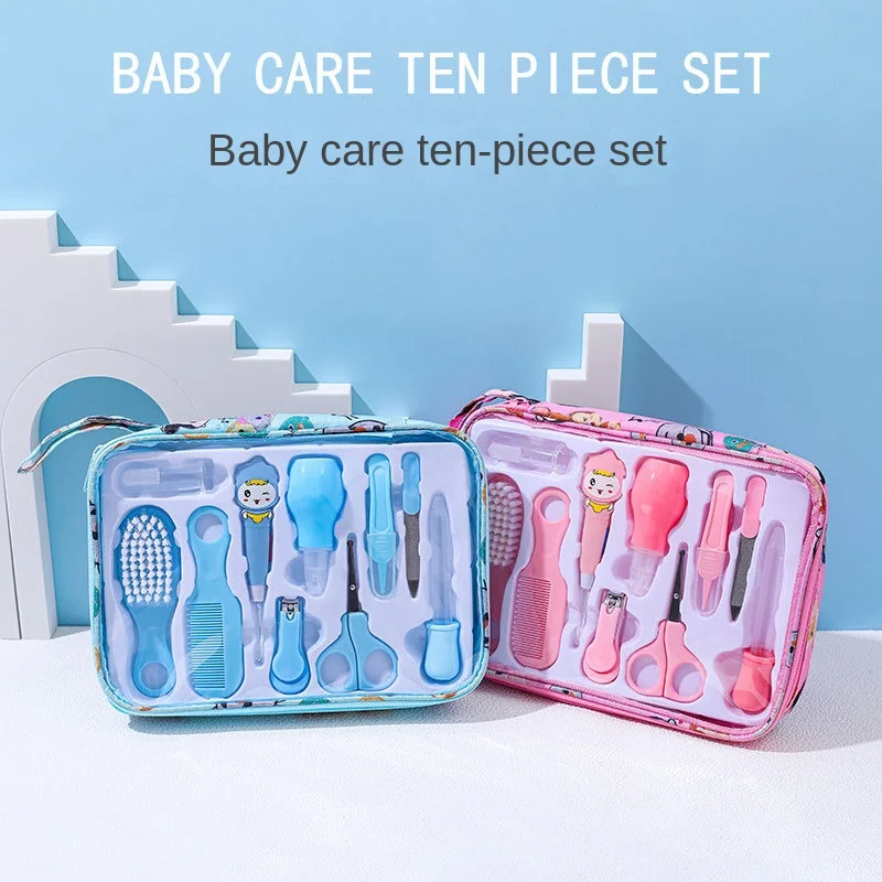 Baby Nail Care Set Ear Scoop  Nail Clipper Set  Baby Nail Polishing Comb  Brush Care