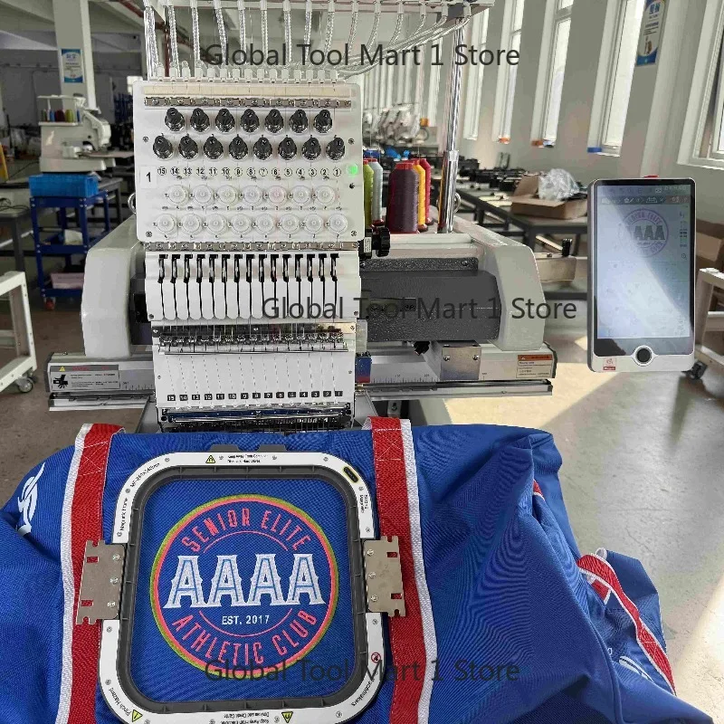 China-Made Computerized Embroidery Machine New Model Single Head Multi Ne-dle 400*600MM Embroidery Area Core Motor Component