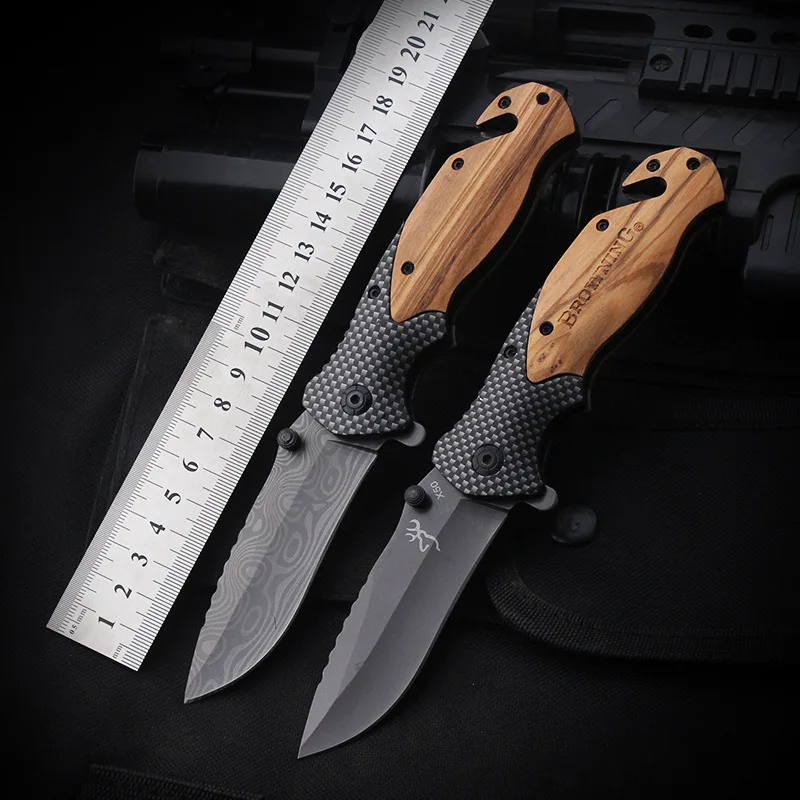 In stock classic folding knife with high hardness for camping survival battle, portable and sharp small knife