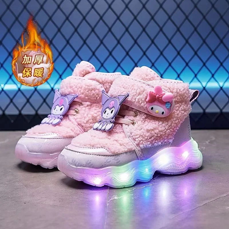 2025 new Kuromi real pictures Spring autumn winter drop shipping Girls' Small Fashion Children's Cartoon kids children shoes