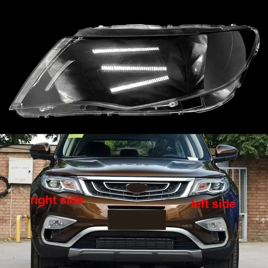 For Geely Boyue 2016 - 2020 LED Xenon Headlamp Cover Lampshade Shade Headlight Shell Lens Plexiglass Replace Original Lampshade