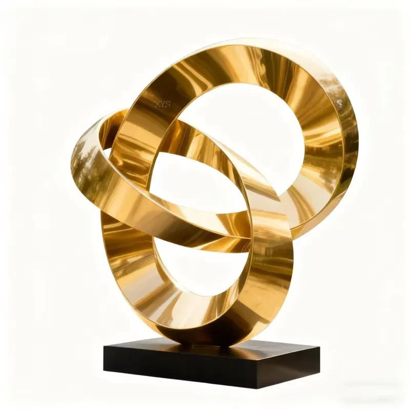 Modern Abstract Outdoor Stainless Steel Modern Contemporary Metal Art Garden Sculpture