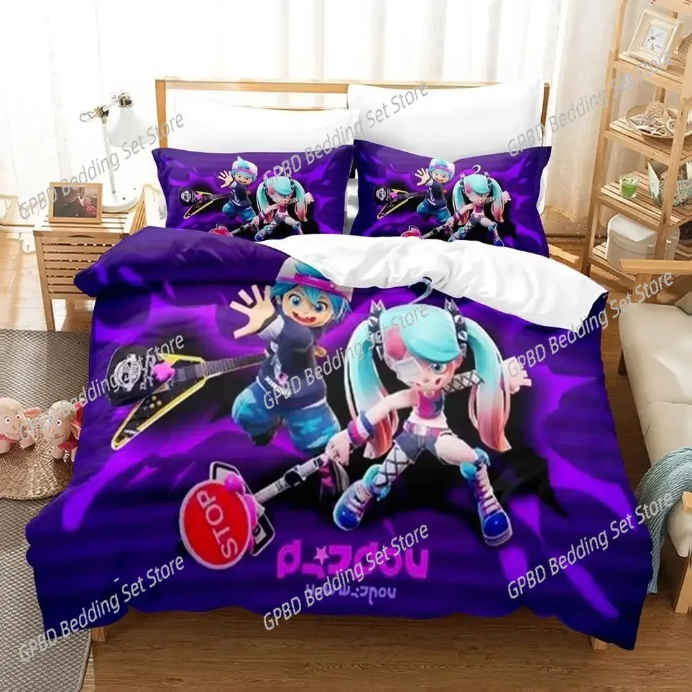 

Game Ninjala Comfortable Duvet Quilt Cover Pillowcase Bedding Set Children Bedroom Decoration Home Textile 3D Print Kawaii Camas