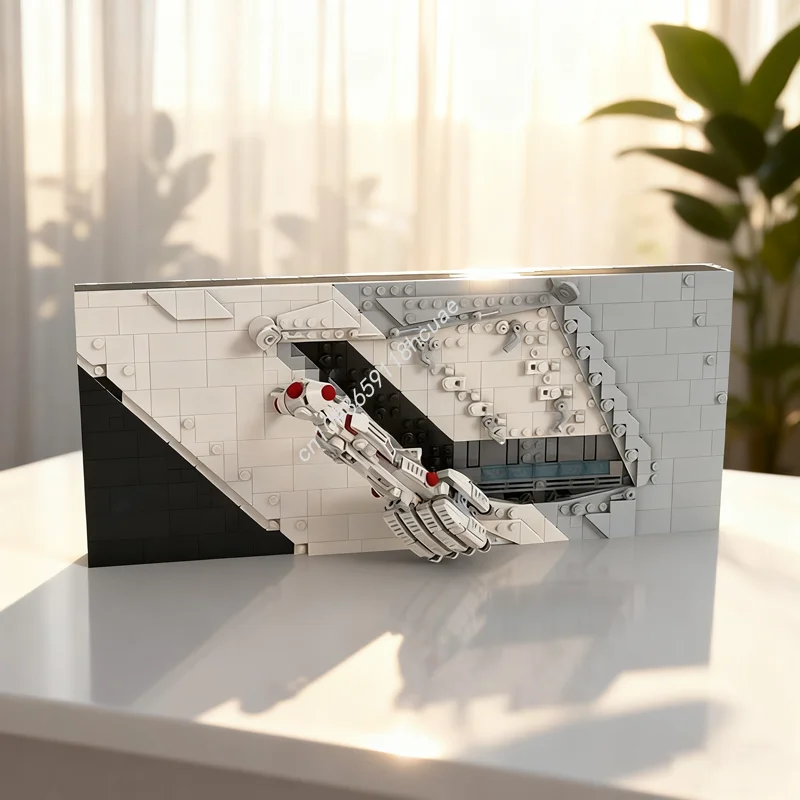718 قطعة MOC سلسلة المشهد المميز الجزء الأول ستار معركة نموذج اللبنات الهندسة المعمارية هدايا عيد الميلاد لتقوم بها بنفسك فكرة لعبة الطوب عيد ميلاد #1