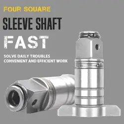 Quatro Manga Quadrada Eixo 1PC 18V Elétrica Brushless Impacto Chave Shaft Acessórios Single/Dual Use Cordless Chave Parte Poder