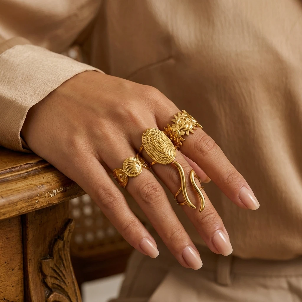 6-delige etnische vintage ring - Ethnic Fashion In recensie en prijs