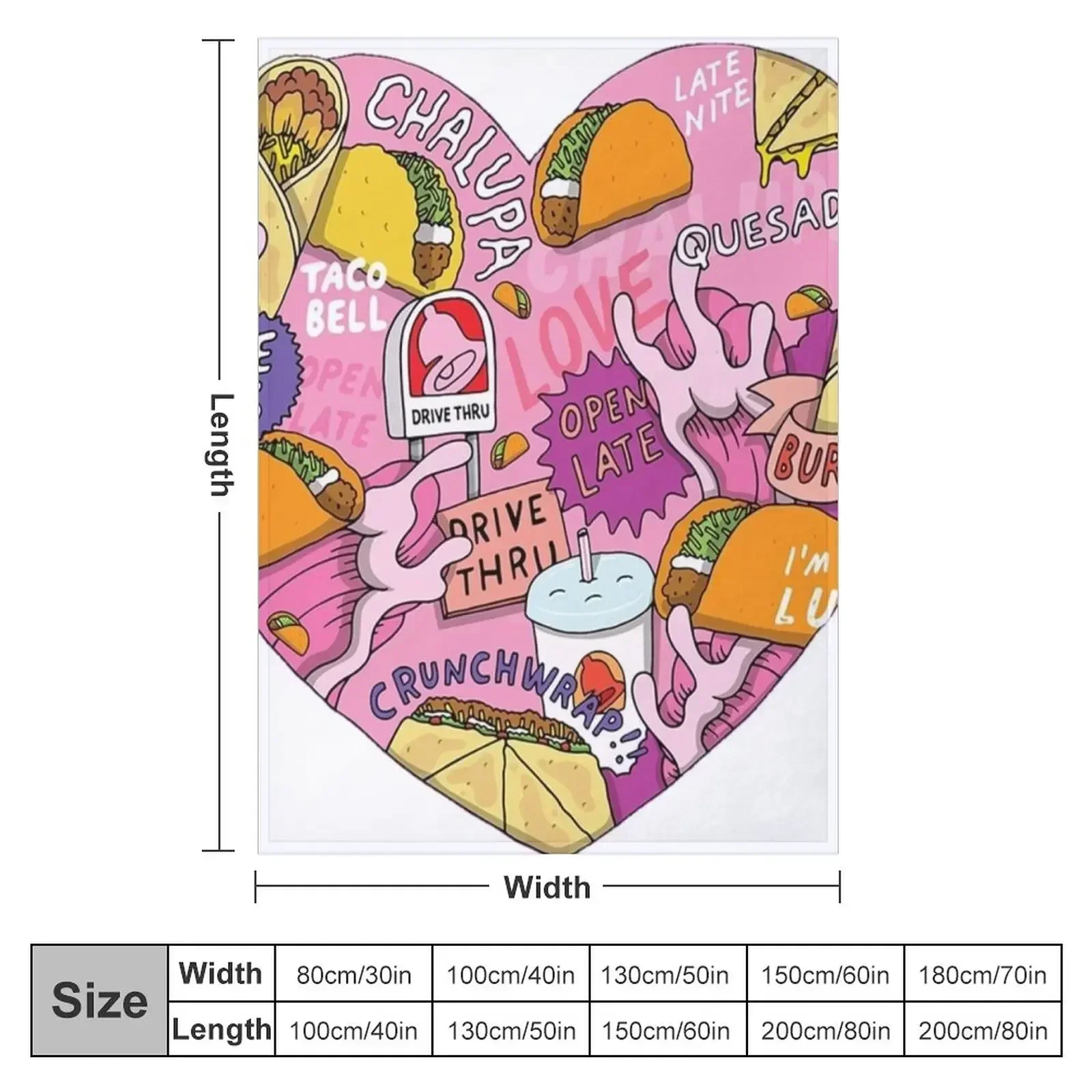 taco bell 1 Throw Blanket Luxury Throw Decoratives Baby Stuffeds Blankets