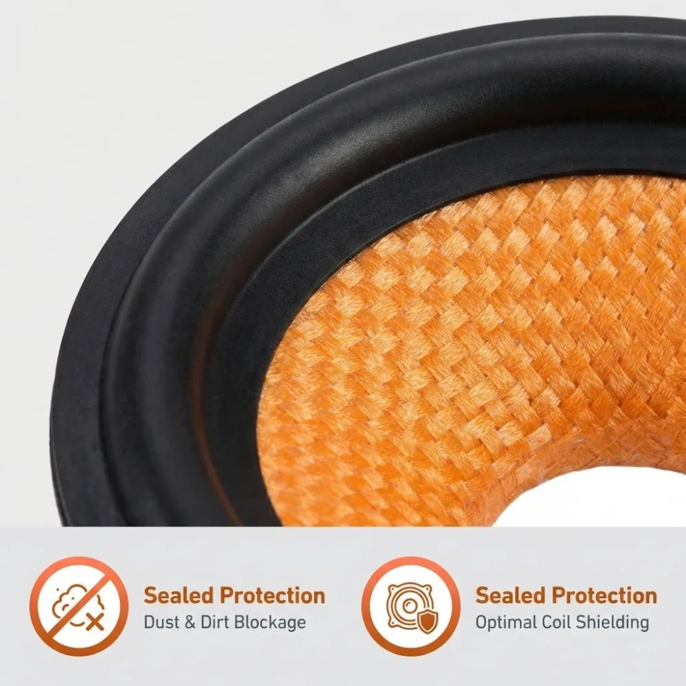 Picture 6: 0.8 Inches Inner Diameter Paper Speaker Cone Stretch Dirt Blocking Speaker Drum Rubber Surround for 3 Inches Speaker