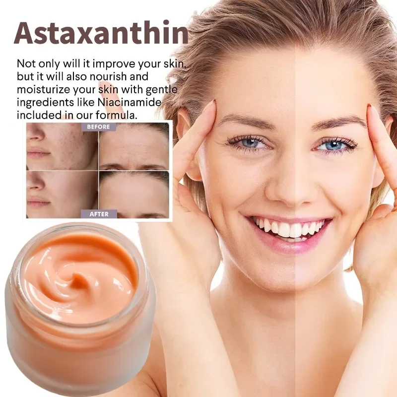 Astaxanthin Cream Overnight Repair Fade Fine Lines Improve Dullness Hydrating Tender Beauty Salon Skin Care Products