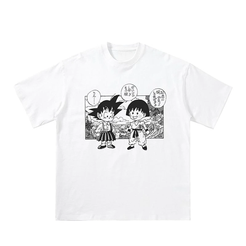

Japanese Anime "Dragon Ball" Character Little Goku Short-sleeved Base Layer T-shirt