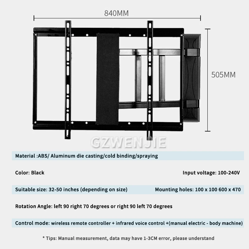 32-86 Inch Tv Muurbevestiging Universele Beugel Vaste Flat Panel Tv Frame Led Televisie Montagehouder Voor Lcd-Schermen Monitoren