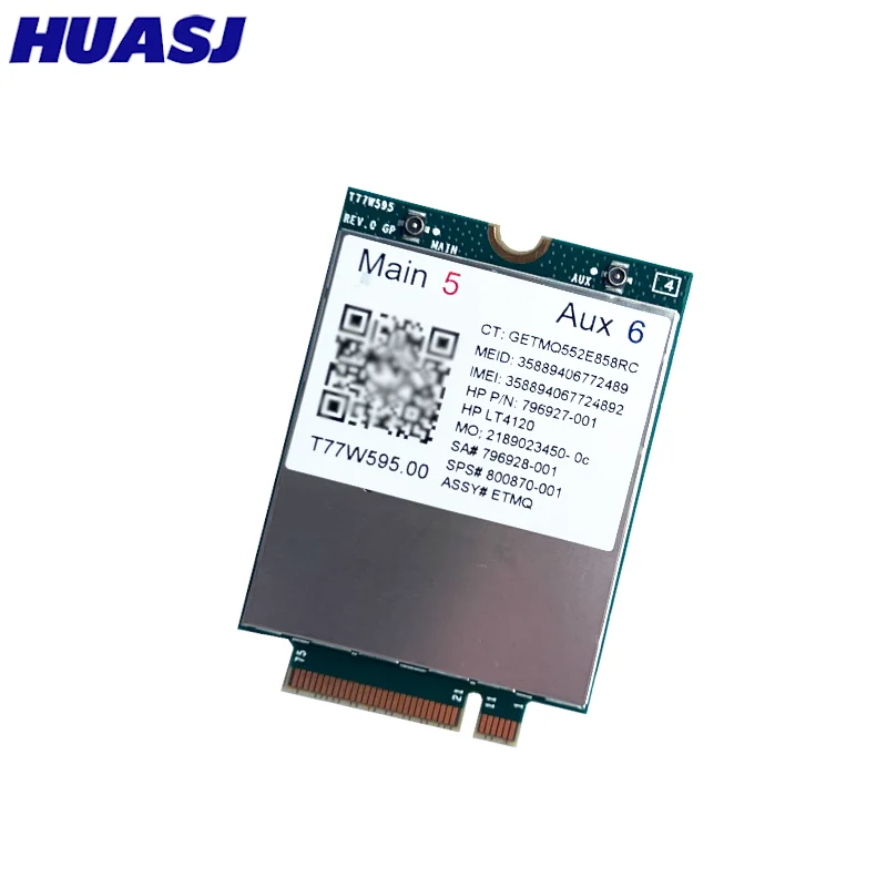 T77W595 4G ​ Módulo de cartão LTE LT4120 796928-001 MDM9625 para Probook/EliteBook 820 840 850 G2 G3 4G Módulo Placa de rede