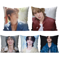 Xu Minghao Boy Band T-The8 Pillow Case Square Pillow Bedroom Sofa Leisure Comfort Cushion Car Living Room Home Decoration 40X40