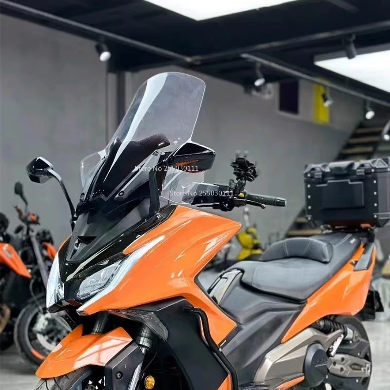 Motorcycle windshield modification windshield front gear raised and widened windshield accessories For KYMCO AK550 AK 550 AK-550 view 5