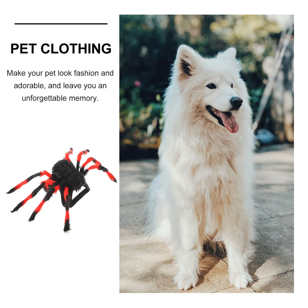 Halloween Decor Christmas Chest and Back Creative Cat Dog Spider Costume 53x38x18cm Small Pet Dress up Child