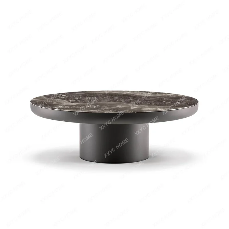 

minimalist modern light luxury living room household small apartment natural marble coffee table