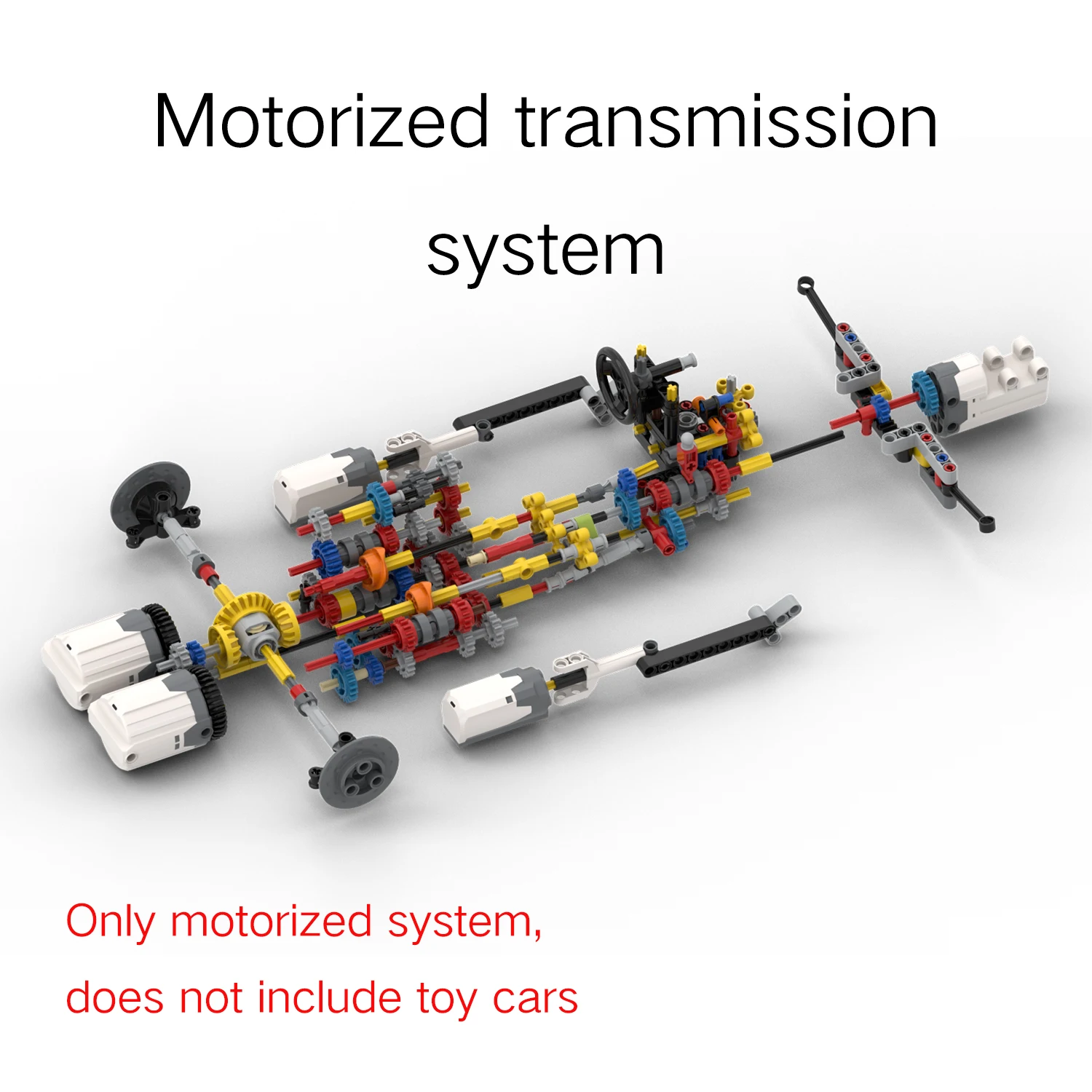 Motorized Motor for Lego Technic Ferrari Daytona SP3 42143 - Does not Include Toy Model,MOC Motor System only (42143-Motorized)