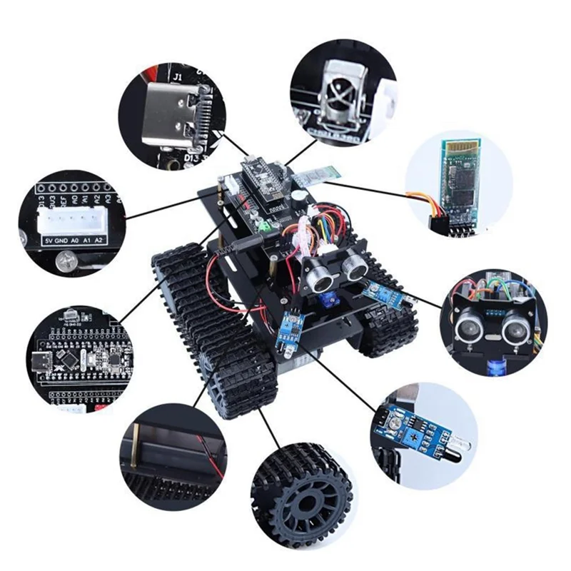 ELECT-Car Smart Robot Programming Kit Electronicgesture Control Kit Smart Car Robot Kit Programming Learning Programming Kit
