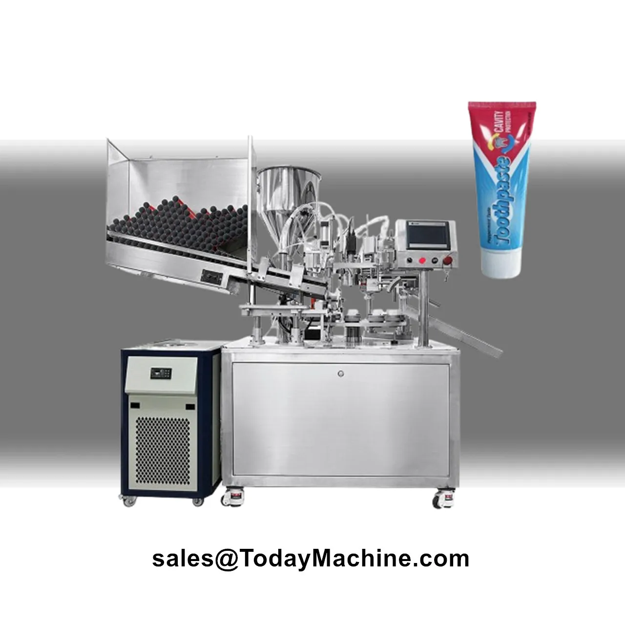 Automatic Hand Cream Toothpaste Soft Tube Filling and Sealing Machine