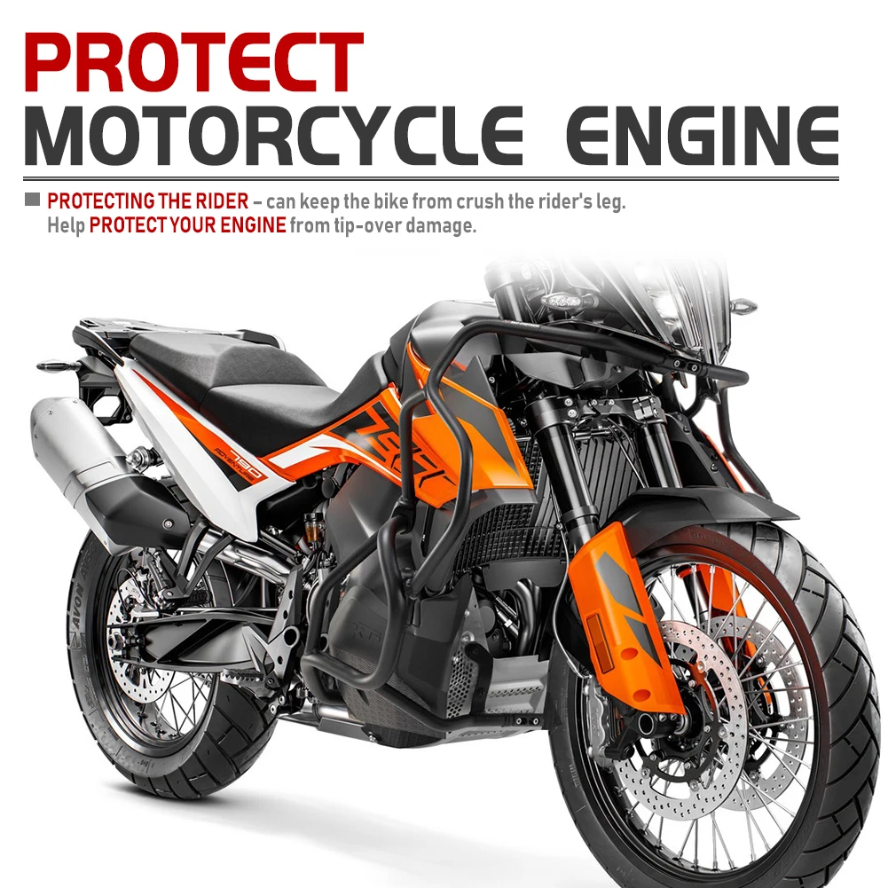 For KTM 790 Motorcycle Accessories Upper Engine Guard Crash Bars Bumper Frame Protector Fairing Adventure R 790 ADV 2019-2022