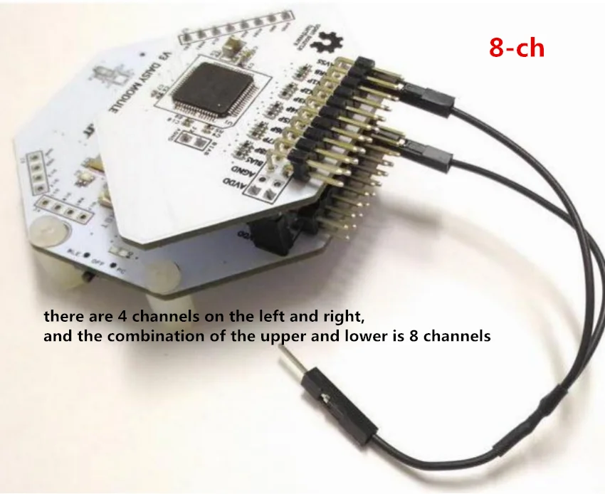 OpenBCI  V3 compatible Open Source Arduino EEG Brain Wave Module -8 or 16 Channels -  Cable Version