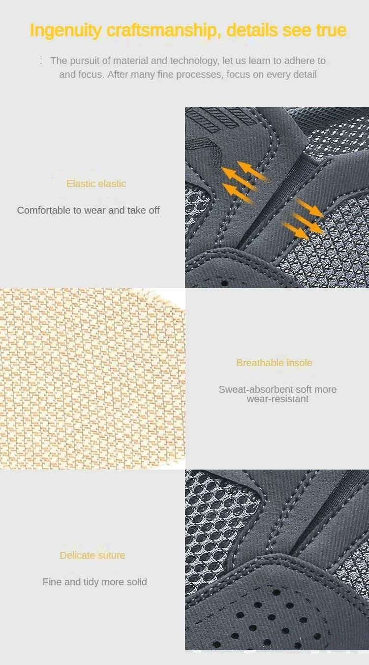 Herrenschuhe 2026 Sommer Casual Sneaker Atmungsaktives Mesh Chunky Sohle Erschwinglich Kostenloser Versand ​ – Detail 8