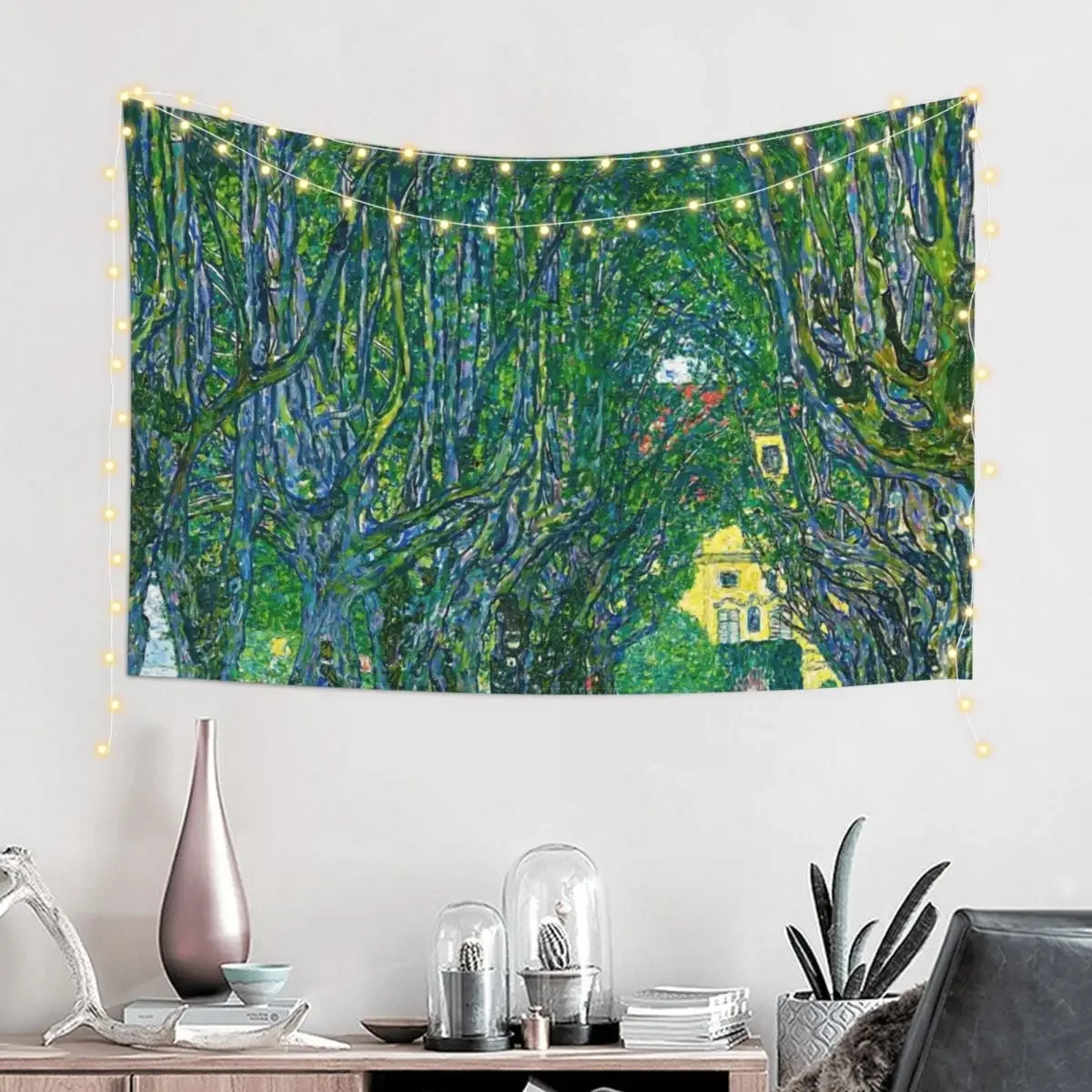 Avenue in the Park of Schloss Kammer, by Gustav Klimt Tapestry For Bedroom Carpet On The Wall On The Wall Tapestry