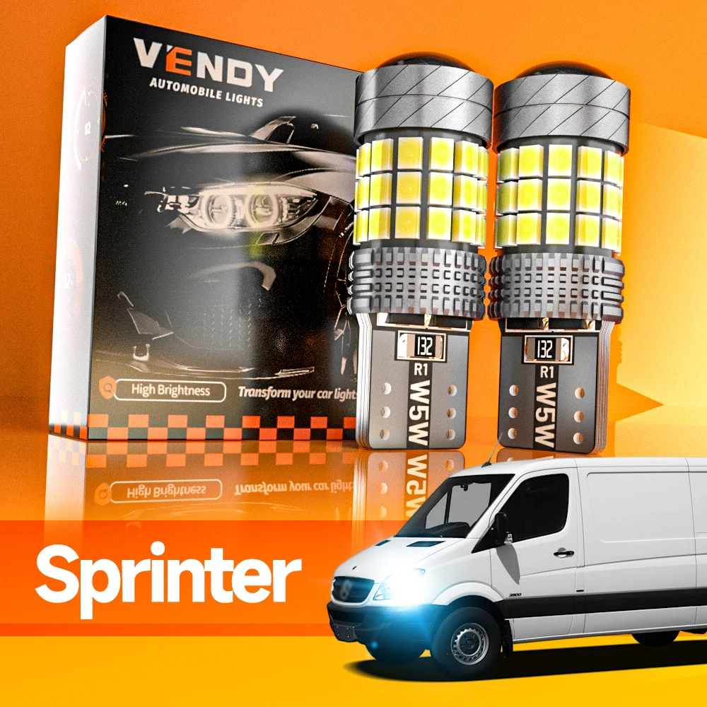 2 قطعة لمرسيدس بنز العداء B901 B902 B903 B904 B905 B909 B907 B910 LED مصباح إيقاف السيارة مصباح التخليص Canbus اكسسوارات