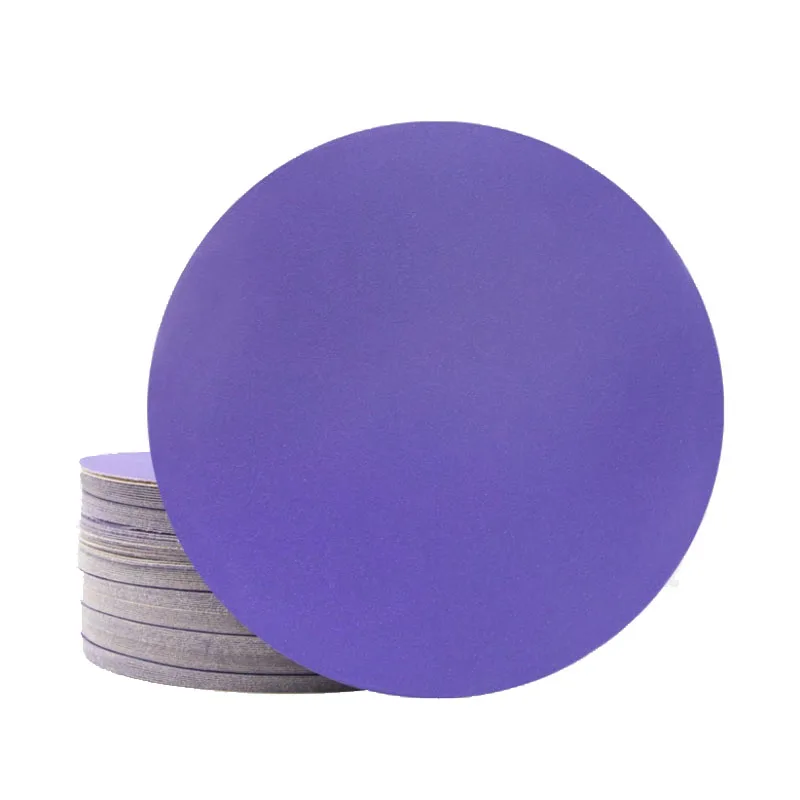 Long Pole Wall Grinder Sandpaper 9inch Flocked Vacuum Self-Adhesive Disc Sandpaper Ceramic Purple Sandpaper Polishing