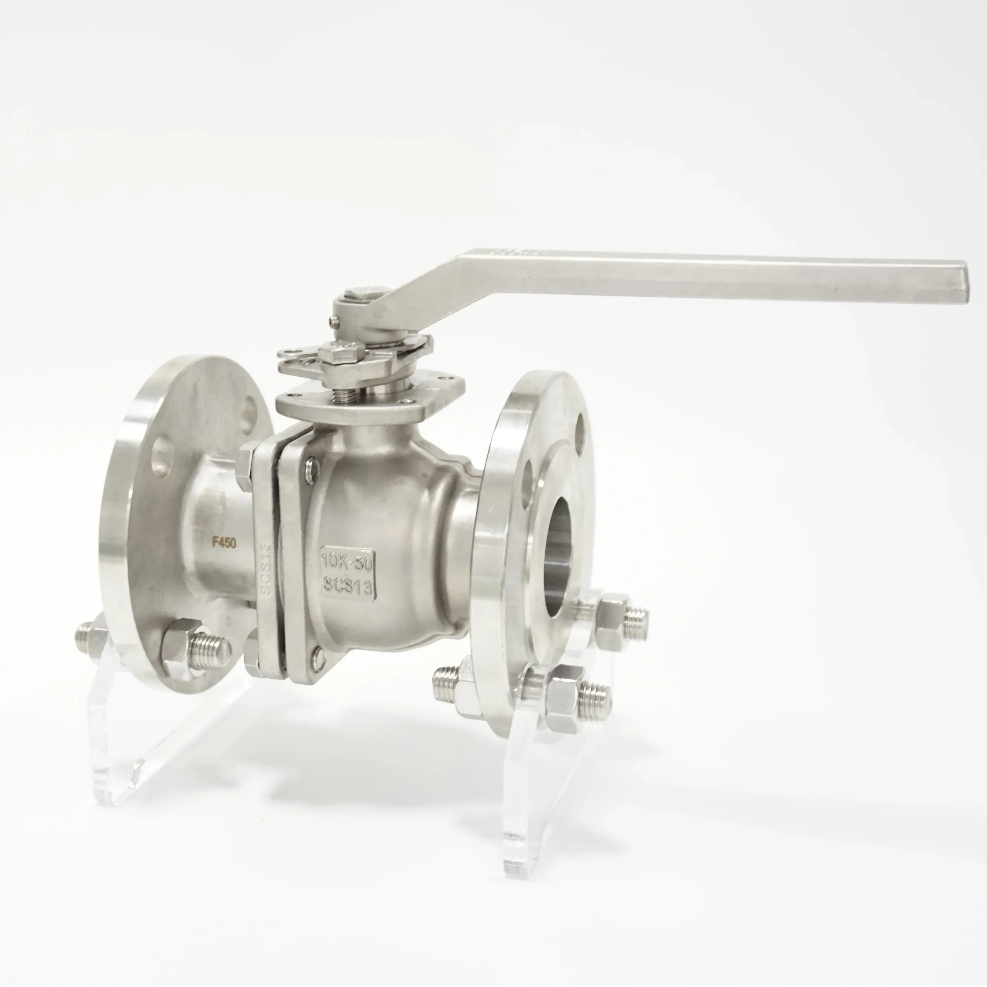 304 316L CF8m Flange Contromatics Chemical Ball Valve cn7m