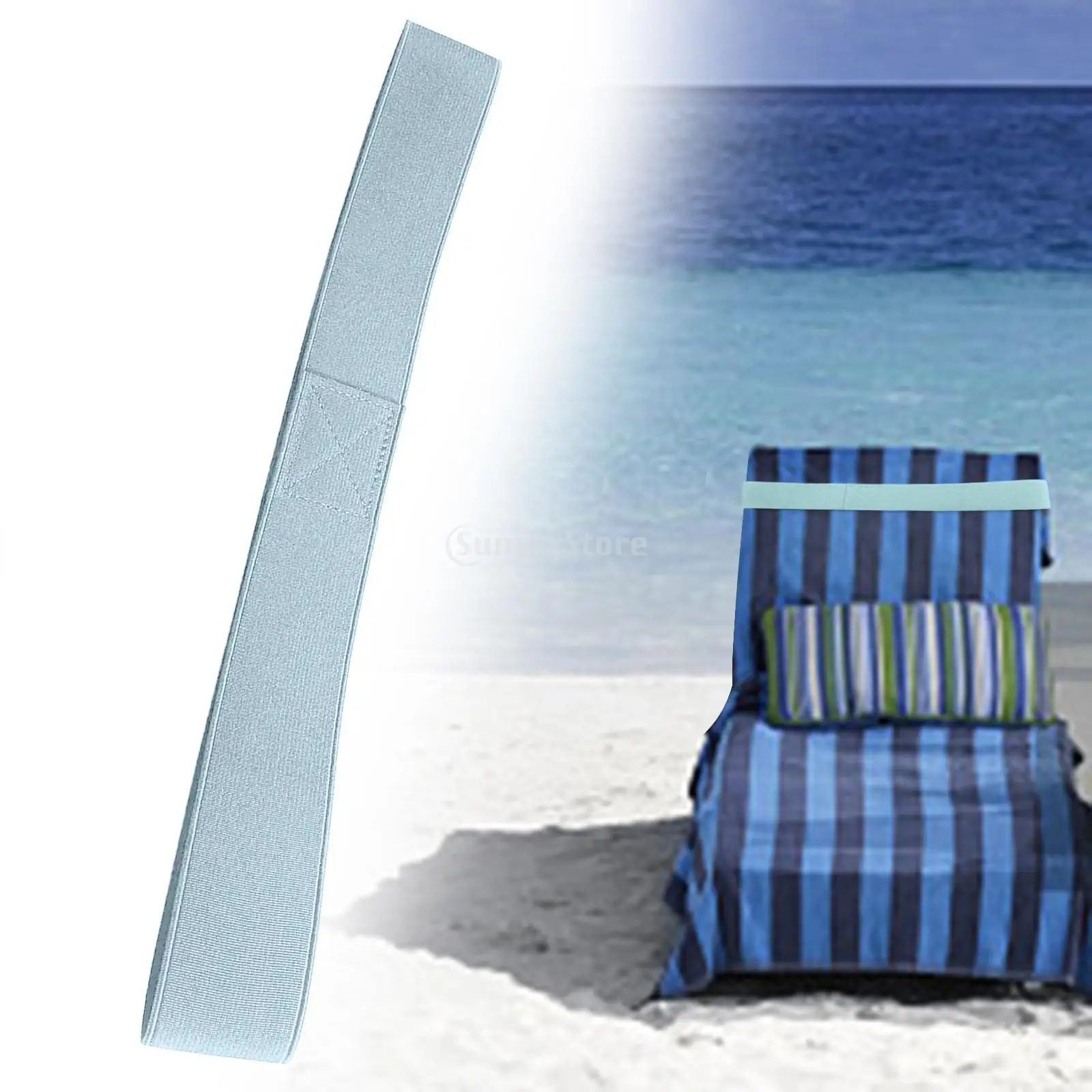 Beach Chair Towel Bands Wide Thick Durable Multifunction Lightweight Elastic Towel Strap Holder Rubber Band for Summer Vacation