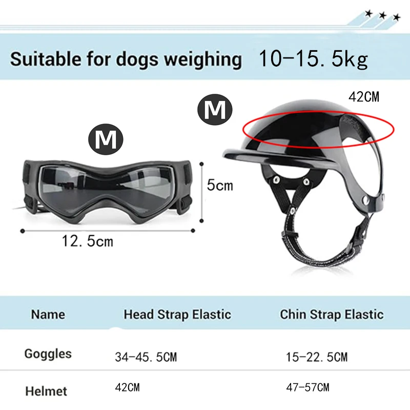 Adjustable Dog Helmet & Goggles 2