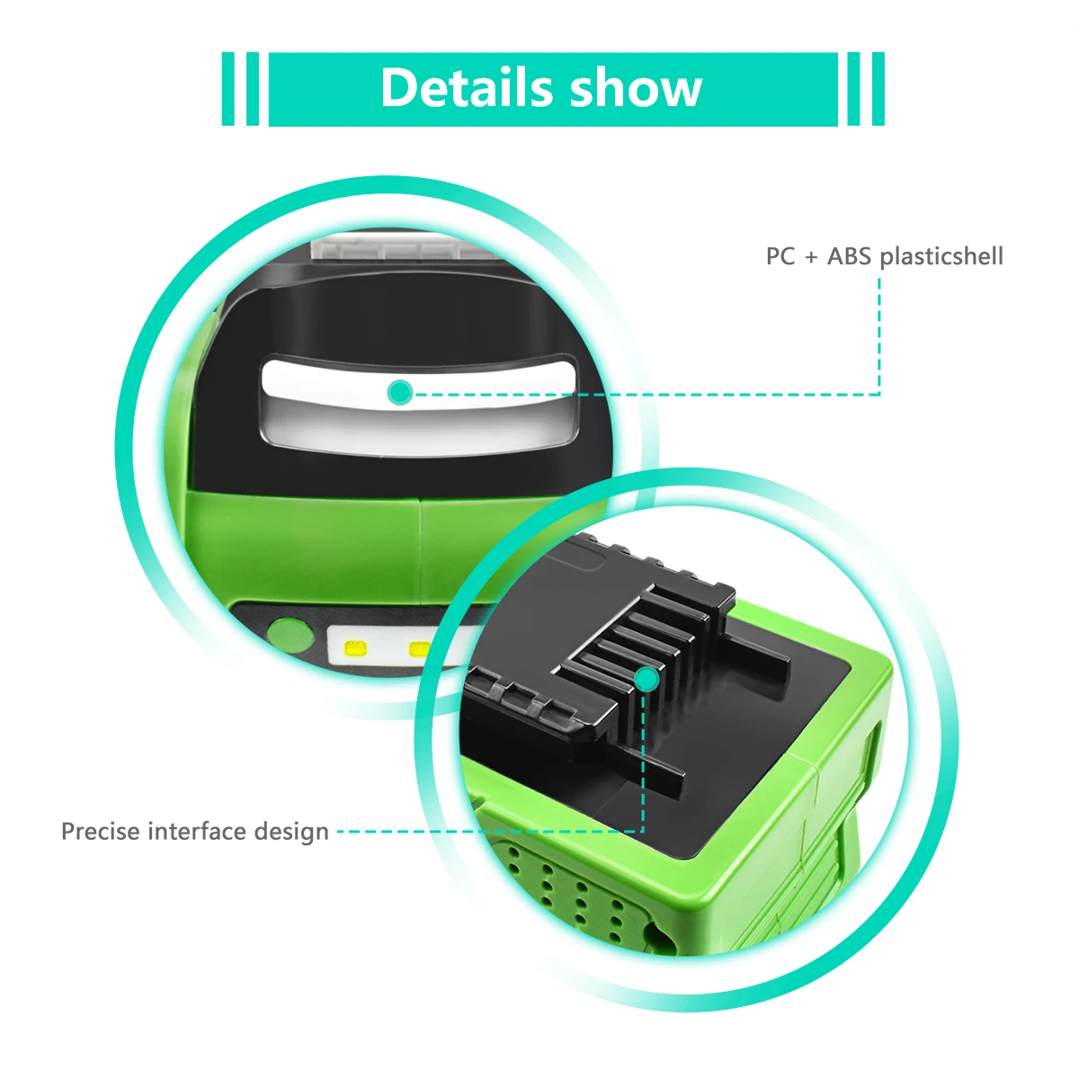 بطارية قابلة للشحن ل greenworks 40v G-MAX 6ah 29252,22262 ، 25312 ، 25322 ، 20642 ، 22272 ، 27062 y 21242 استبدال bateria