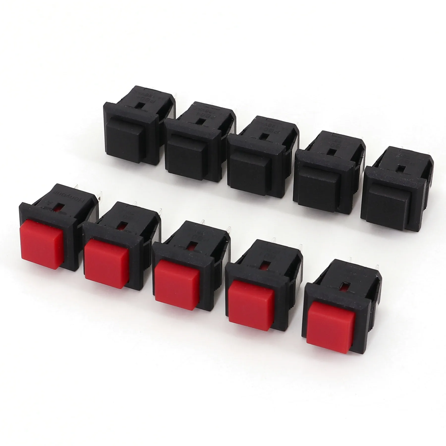 10Pcs PB04 Square 14x14mm 2Pin Momentary Self-Return SPST Mini Push Button Switch Normally Open