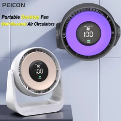 Ventilador eléctrico multifuncional, aire acondicionado portátil, Turbo inalámbrico, recargable, para escritorio, montado en la pared