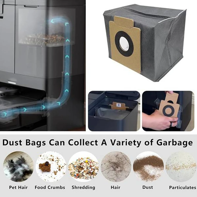 N85R-Compatible con Eufy X10 Pro Omni, cepillo lateral principal de repuesto, filtro HEPA, almohadillas para fregona, bolsas de polvo, accesorios de repuesto